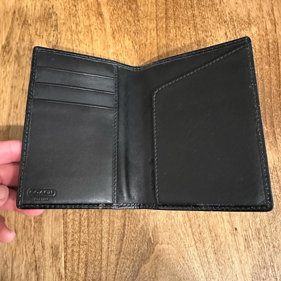 Coach Black and Gray Signature Card Case - Picture 3 of 4